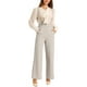 thumbnail image 2 of INSPIRE CHIC Mono de Mujer con Tirantes Ajustables y Pierna Ancha Color Gris Beige XL, 2 of 6