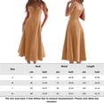 thumbnail image 2 of Vestido Midi Vestido Vestido Midi Bandge para mujer Sin espalda Moda Verano Vestido elegante Cóctel (Camel L) Ygjytge para Mujer Camello T M, 2 of 8