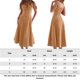 thumbnail image 2 of Vestido Midi Vestido Vestido Midi Bandge para mujer Sin espalda Moda Verano Vestido elegante Cóctel (Camel M) Cgtredaw para Mujer Camello T S, 2 of 8