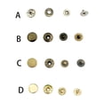 thumbnail image 2 of Clothes Brass Button Replacement Leather Belt Pants Handbag Shoulder Repair Upgrade Bag Buttons DIY Crafting Clothing Accessories Gold, 2 of 9