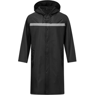 Ozark Trail Rain Jacket, Unisex, Blue Cove, XL-XXL, Long Sleeve