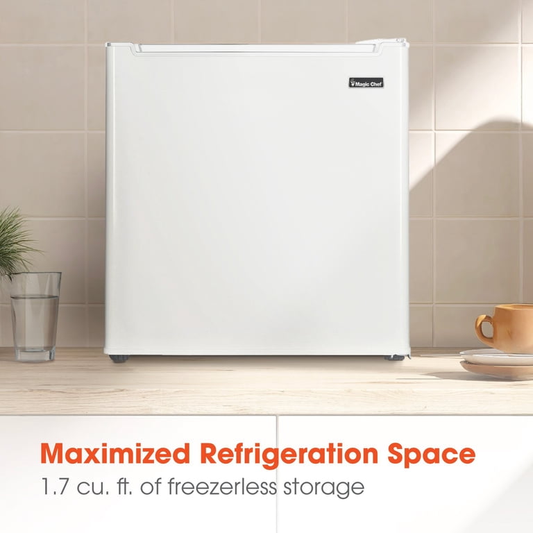 MAGIC CHEF 1.7-cu. ft. Mini Fridge in White, HMAR170WE - Walmart.com