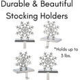 thumbnail image 5 of BirdRock Home Snowflake Stocking Holder Hooks for Mantel Set of 4, 5 of 6