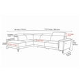 thumbnail image 5 of VALENCIA THEATER SEATING Pista Modern Leather Reclining Sectional Sofa with Left-Hand Facing Chaise, Not Inflatable, Contemporary, Top Grain Leather and Solid Wood Frame, Sofa with Electric Recliner and USB Charging, Beige, 5 of 5