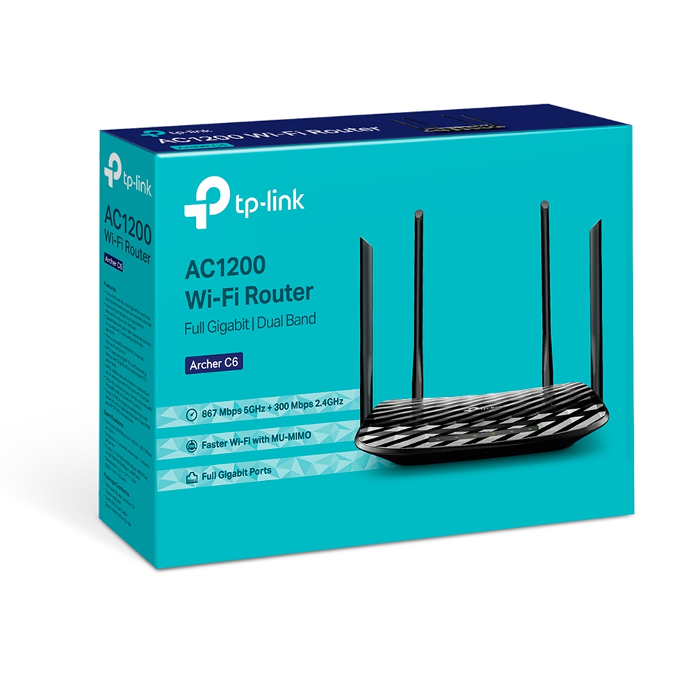 TP-Link Archer C6 | AC1200 Wireless MU-MIMO Gigabit Router - image 4 of 4