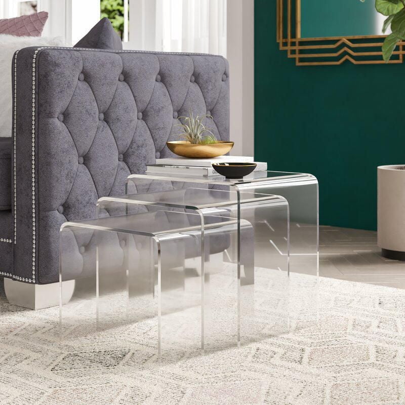 Ensemble de 3 ensembles de nidification en acrylique