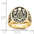 thumbnail image 5 of 14K Yellow Gold Ring Band Themed Only Men's 4 to 16 mm (tapered), 5 of 5