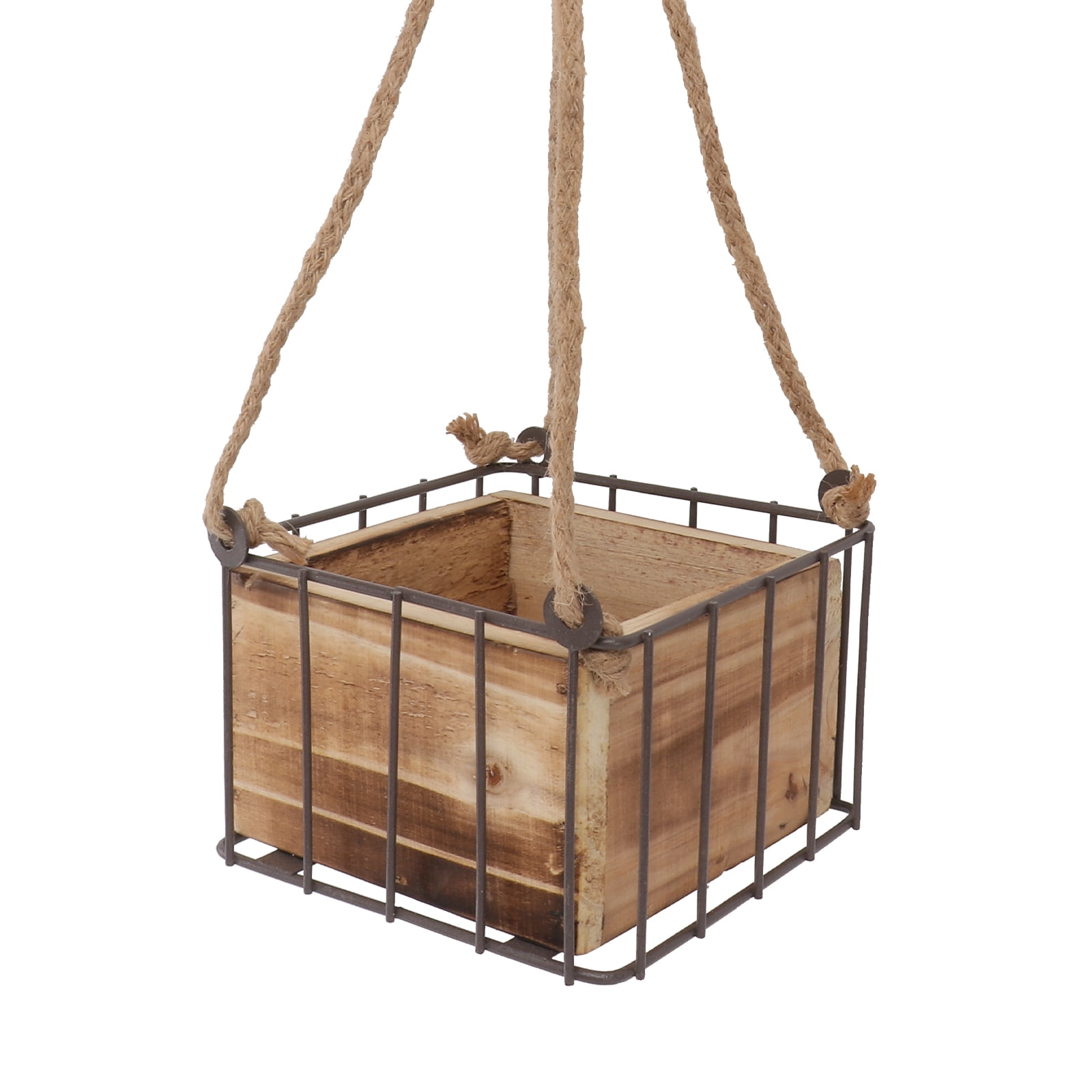 Planter Hanging Flower Wall Box Pot Plant Basket Holder Mounted Wooden