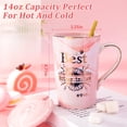 thumbnail image 2 of Taza ALBISS Best Mother In Law Ever, 400 ml, mármol rosa con tapa, 2 of 6