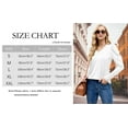 thumbnail image 3 of Womens Shirt V Neck Casual Tshirts Puff Sleeve Tops for Women Solid Color Casual Tunic Tops Blouses, 3 of 5