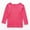 Pink, variant on Autumn Baby Girls Long Sleeve Solid T-shirt Kids Cotton Tops Tees Casual Blouse