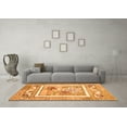 thumbnail image 3 of Ahgly Company Indoor Round Abstract Orange Modern Area Rugs, 4' Round, 3 of 4