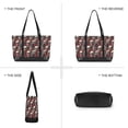 thumbnail image 6 of FORMRS Canvas Laptop Tote Bag for Women with 15.6" Computer Compartments Shoulder Handbag, Skull Floral Pattern, 6 of 7
