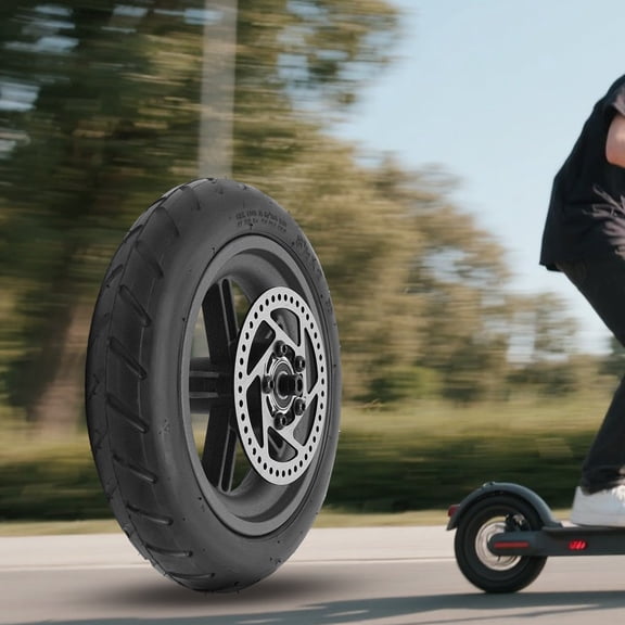 Electric Scooter Inflatable Rear Wheels - Scooter Replacement Inflatable Wheels w/hub and Brake-Disc Rear Wheel Assembly, Outer Diameter 9.06in
