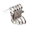 thumbnail image 3 of 25pcs D-ring Lobster Clasp Metal Keyring Spring Lock Buckle High Elastic Key Chain Snap Clasp Hook, 3 of 9