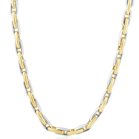 Pompeii Men's Long Round 14k Gold (100gram) or Platinum (188gram) 6.5mm Link Chain