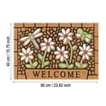thumbnail image 3 of Halloween Decorations Spring and summer flowers , printed brown floor mats, 3 of 5