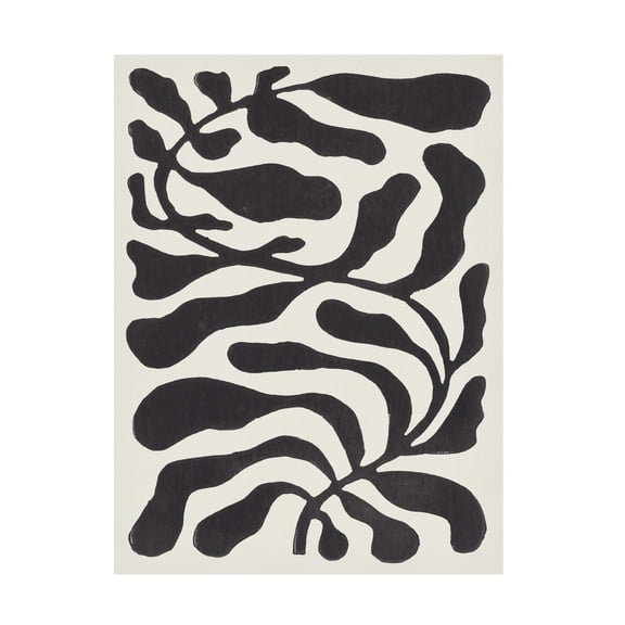 Trademark Fine Art Alisa Galitsyna One Hundred Leaved Plant 21 Lino Print Canvas Wall Art