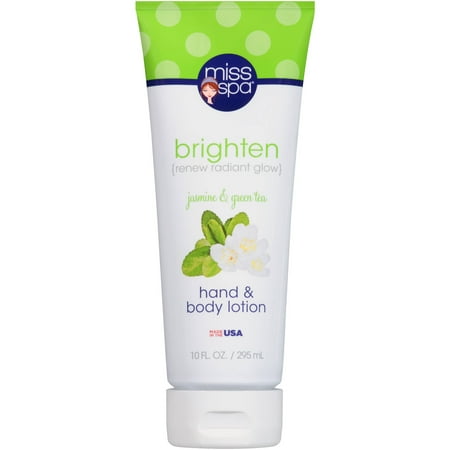 Miss Spa Brighten Jasmine & Green Tea Hand & Body Lotion, 10 fl oz