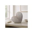 thumbnail image 3 of Decorative Ceramic Heart Sculpture for Home Decor - Ornament for Bathroom, Office, and Living Room Decor - Modern Figurine Accent for Bedroom, Shelf Display, and Coffee Table - 8", Gold, 3 of 14