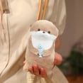 thumbnail image 4 of Cute otters holding fish plush keychains backpack hanging ornament props for kids boy girl women men 1PCs, 4 of 5