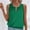 *Green, variant on ClodeEU Women's Sleeveless Blouse Keyhole Neck Ruched Solid Color Tank Top Pink,Womens Plus L