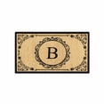 thumbnail image 3 of Darby Home Co Albertina Engineered Anti Shred Treated Decorative Border Monogrammed Doormat, 3 of 7