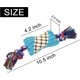 thumbnail image 1 of Juguete para perros Yashi indestructible con forma de hueso peluche interactivo azul pequeño 25cm, 1 of 2