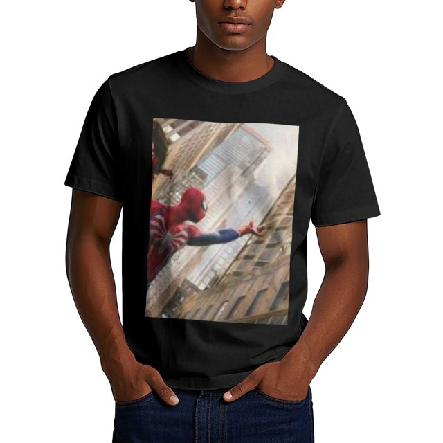 Spider-Man 180g Adult Polyester Crew Neck T-Shirt - Ironing