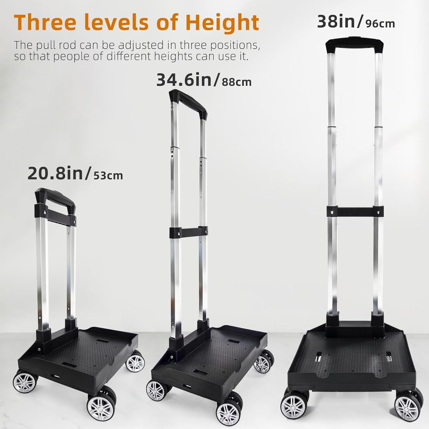 Rolling Backpack Backpack Trolley Cart - Wheeled Hand Truck For ...