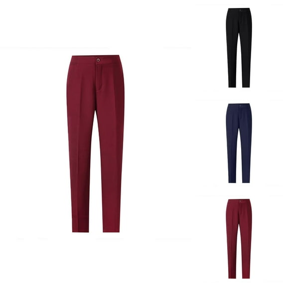 Womens Formal Office Business Slim Fit Work Suit Pants Summer Capris For Women Casual Lightweight