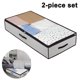 thumbnail image 1 of Bolsa de almacenamiento flexible con cremallera para debajo de la cama con divisores extraíbles (paquete de 2), bolsas de almacenamiento de tela gruesa para ropa, mantas, edredón Adepaton 2035245-2, 1 of 9