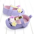 thumbnail image 4 of 0-18M Toddler Baby Girls Flower Shoes PU Leather Soft Sole Crib Shoes, 4 of 7
