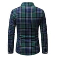 thumbnail image 6 of Samdudou Mens Long Sleeve Shirts Plaid Flannel Button Up Casual Autumn Outerwear Classic Windowpane Check Pattern Daily Streetwear, 6 of 8