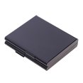 thumbnail image 1 of Caja de cigarrillos de metal Soporte de bolsillo abierto de doble cara para 20 cigarrillos Negro SM SunniMix Caja de cigarrillos de aluminio, 1 of 7