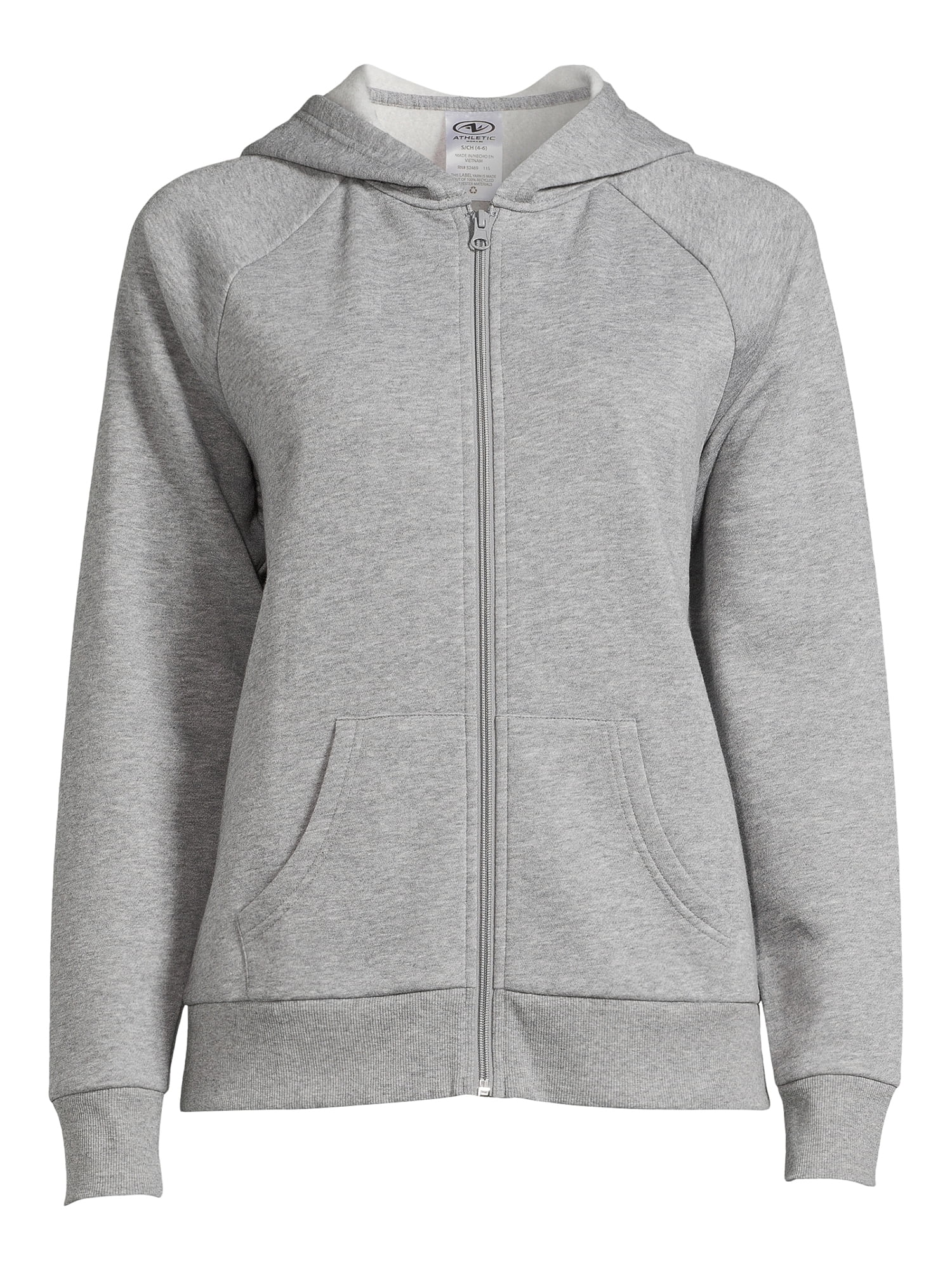 Athletic Works Women’s Full Zip Fleece Hooded Jacket