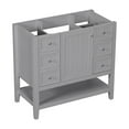 thumbnail image 4 of RONSHIN 36 Inch Bathroom Vanity, Bathroom Storage Cabinet with 3 Drawers, Bottom Open Shelves Cabinet, Modern Solid Wood Bathroom Vanity Cabinet without Sink, 4 of 9