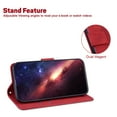 thumbnail image 5 of Wallet Case for Samsung Galaxy A54 5G, Geometric Embossed Pattern Card Slots Holder PU Leather Flip Folio Cover with Magnetic Clasp Kickstand Shockproof Case for Samsung Galaxy A54 5G,Red, 5 of 7