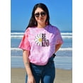 thumbnail image 2 of Be Kind Daisy Tie Dye Cyclone Women -Image by Shutterstock, Female x-Large, 2 of 4
