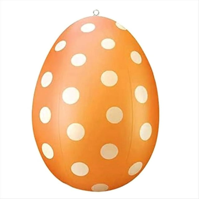 Huevos de Pascua Inflables, Huevos de Pascua, Decoración de Pascua Huevos de Pascua para Colgar Al Aire Libre Decoración de Huevos de Pascua Naranja