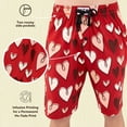 thumbnail image 6 of LazyOne Pajama Shorts for Men, Men's Pajama Bottoms, Sleepwear, Valentines Day (Hearts, Large), 6 of 7