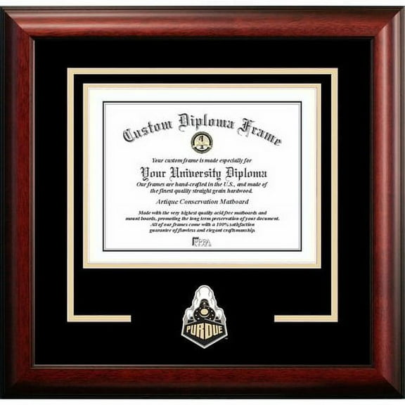 University Frames Purdue University 9.625w x 7.625h Spirit Diploma Frame