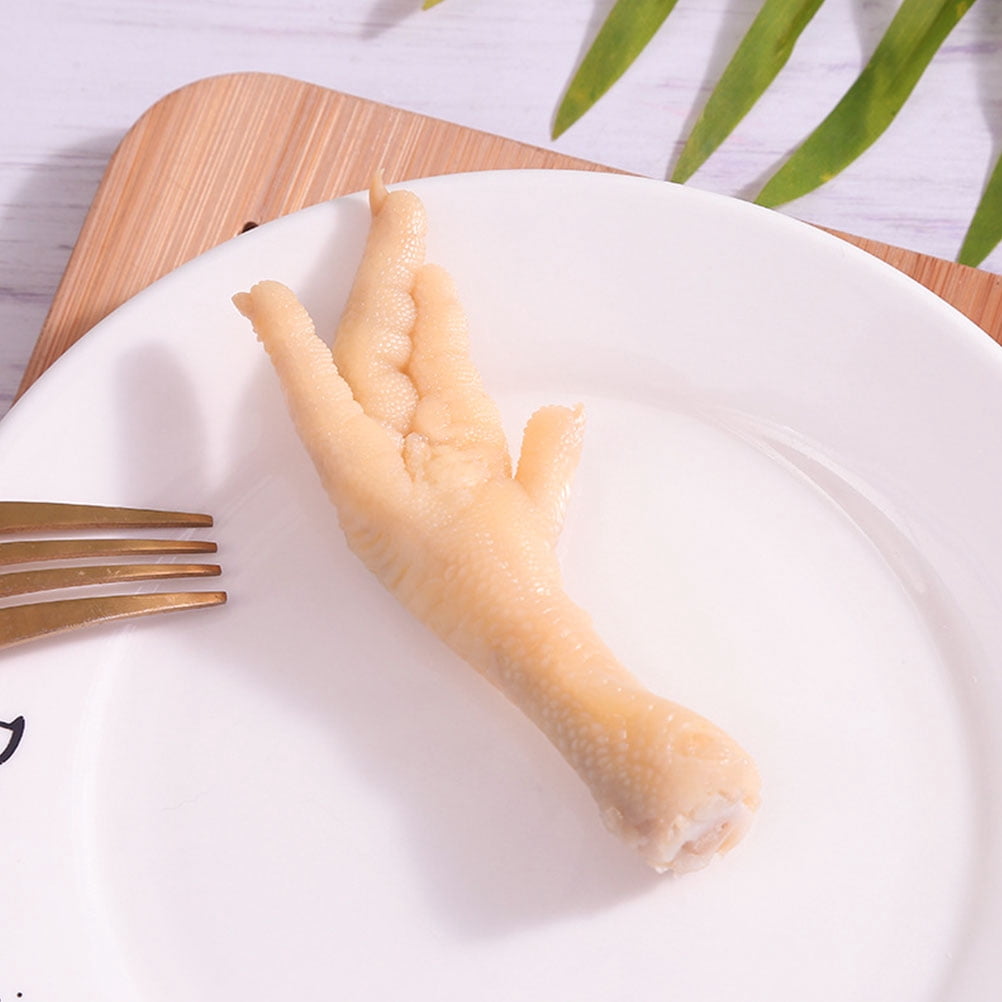 2 Pcs Imitation Chicken Feet Chicken Thigh Chicken Legs Simulated Food Table Decoration Fake Chicken Feet Child