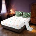 thumbnail image 3 of Manfei Festive Snowman 7-Piece Twin Bedding,Traditional Christmas Tree Santa Hat Bedding Comforter Set,Christmas Reversible, 3 of 6