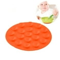 thumbnail image 3 of Kezqiaxn Home and Kitchen Gadgets Cutlery Suction Cups Children's Non-Slip Placemats Babies' Suction Cup Bowl Mats Silicon Heat Insulating Mats Suction Cups Non-Slip Dish and Cutlery Mats Orange, 3 of 7