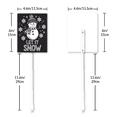 thumbnail image 6 of Eveokoki Christmas Decorations Outdoor Yard Signs -Let It Snow Aluminum Signs with Stakes for Winter Holiday Christmas Outside Yard Pathway Lawn Decor Supplies, 6 of 6