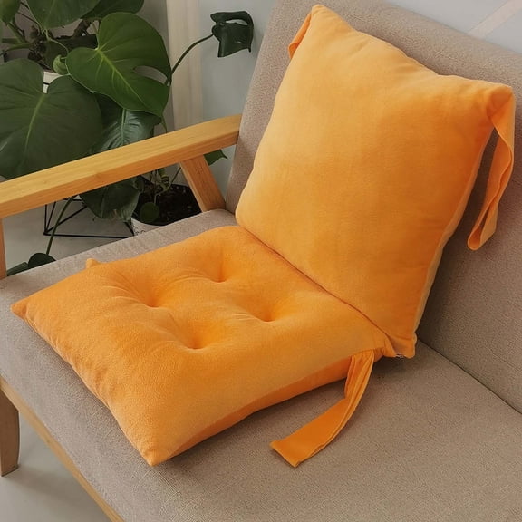 HCBY Coussin de Chaise, Coussin de Fauteuil Inclinable à Sangle Antidérapante, Coussinet Respirant en Polyester et Coton, Dossier Intégré Détachable pour Voiture, Sofa et Usage Intérieur