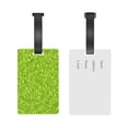 thumbnail image 5 of Kdxio Lime green glitter Luggage Tags Privacy Cover ID Label Suitcase Tags Identifiers For School Bags,Suitcases, 5 of 7