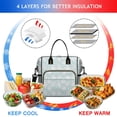 thumbnail image 4 of Pioneer Flower Floral Print Pattern Womens Lunch Box for Work,Insulated Large Lunch Bag,Leakproof Adult Lunch Bag for Work,Beach,Travel,Picnic,Camping, 4 of 6