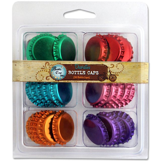 Bottle Cap Inc Vintage Double-Sided Bottle Caps 1" 30/Pkg-Metallic